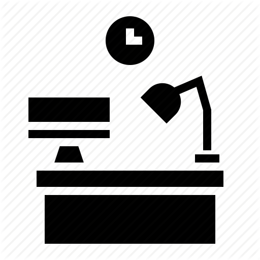Computer, Desk, Office, Workspace Icon