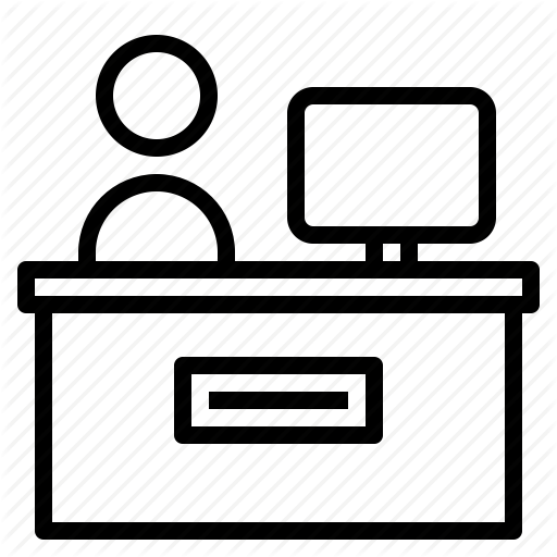 Computer, Table, Work, Workspace Icon