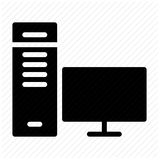Computer, Device, Digital, Electronics, Hardware, Workstation Icon