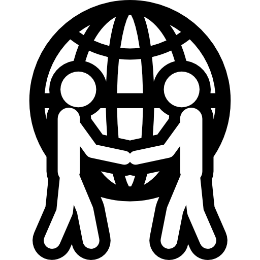 Human Salutation In Front Of A World Sphere