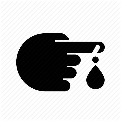 Bleeding, Blood, Cut, Drugs, Hand, Medical, Wound Icon