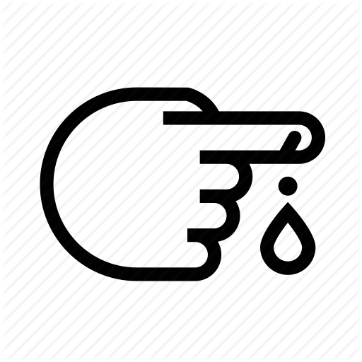 Bleeding, Blood, Cut, Hurt, Injury, Medical, Wound Icon