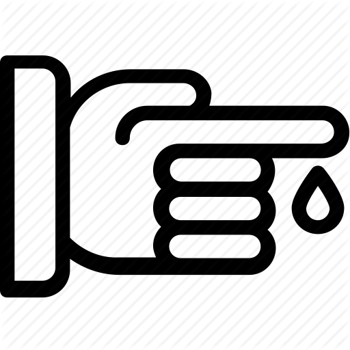 Bleeding, Blood, Hand, Injury, Wound Icon