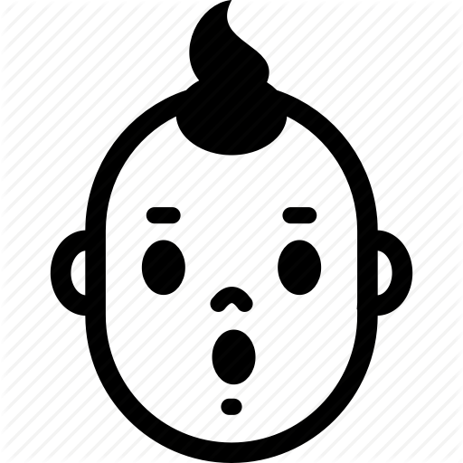 Baby, Emotion, Face, Hair, Head, Surprised, Wow Icon