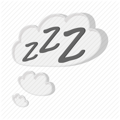Bubble, Cartoon, Cloud, Muscle, Night, Sleep, Zzz Icon