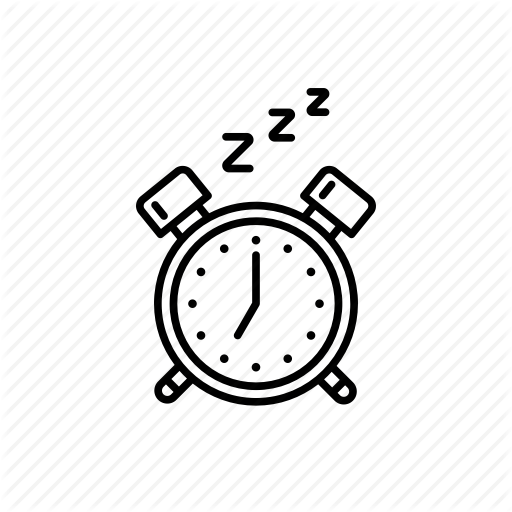 Bedtime, Clock, Night, Sleep, Zzz Icon