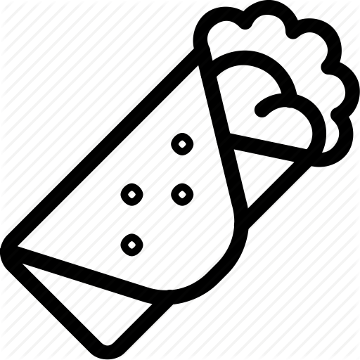 Burrito, Cook, Cooking, Drink, Fast, Food, Nutrition, Wrap Icon