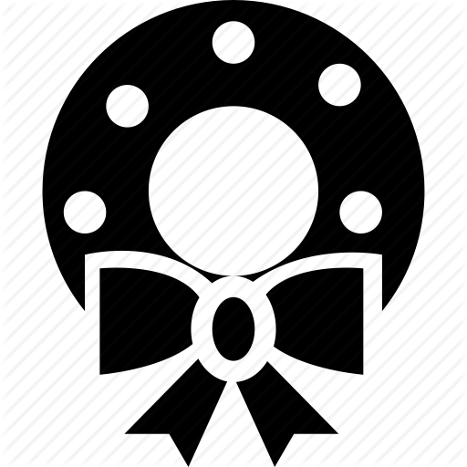 Christmas, Wreath Icon