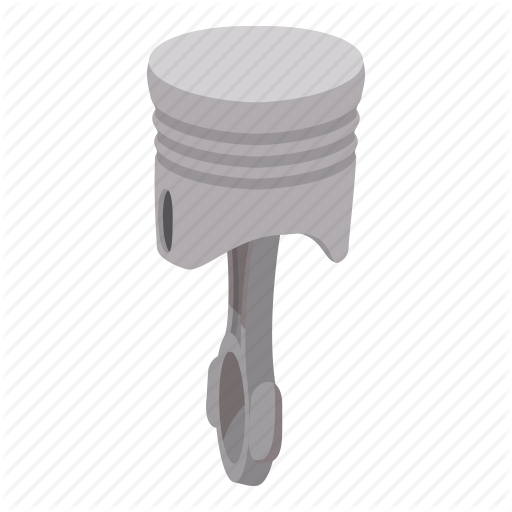 Auto, Car, Cartoon, Chrome, Detaile, Piston, Steel Icon