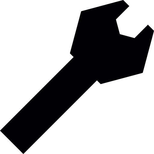 Wrench Silhouette Icons Free Download