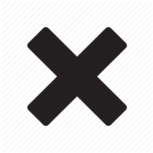 Bold, Check, Mark, No, Status, Thick, Wrong Icon