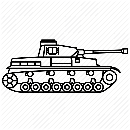 Army, German, Iv, Panzer, Tank, War, Icon