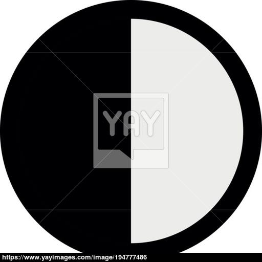 Contrast Icon Vector