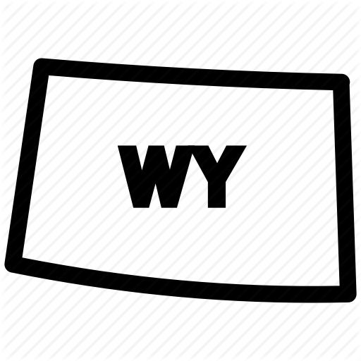 Wy Map, Wyoming, Wyoming Map, Wyoming State Icon