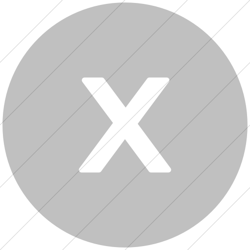 Flat Circle White On Silver Alphanumerics Lowercase