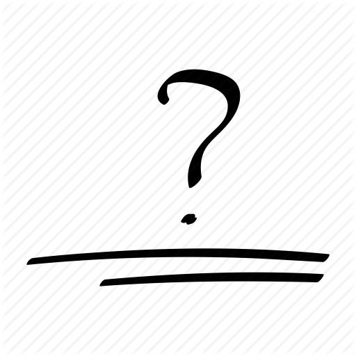 Drawn Question Mark Icon