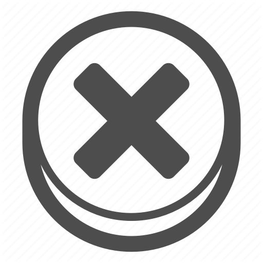 Cancel, Close, Decline, Delete, Mark, Remove, X Icon