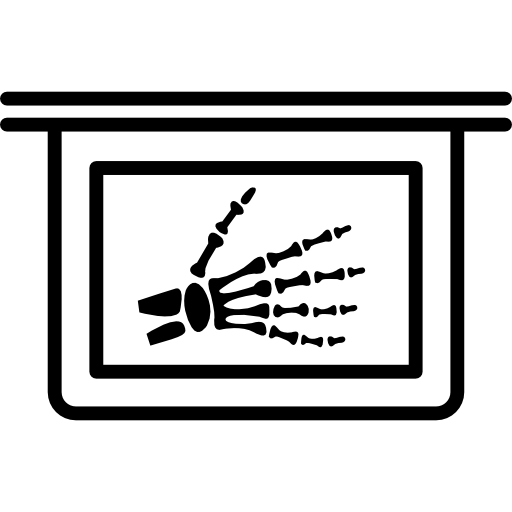 Hand Bones In X Ray Plate Icons Free Download