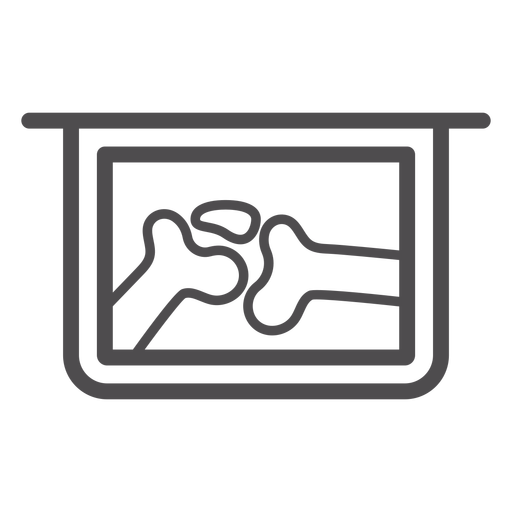 Joint X Ray Stroke Icon