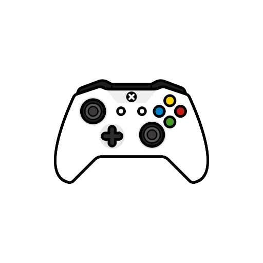Gamer, Xbox One, New, White, Controller Icon