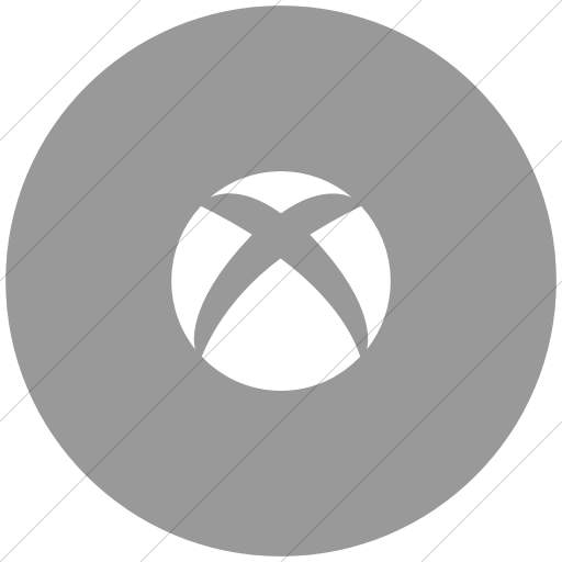 Flat Circle White On Light Gray Foundation Social