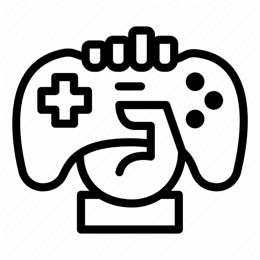 Controller, Game, Hand, Holding, Play Station, Xbox Icon