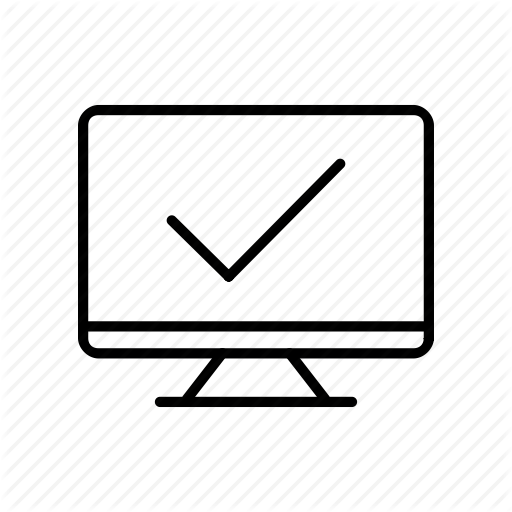 Check, Checkmark, Computer, Desktop, Device, Imac, Screen Icon