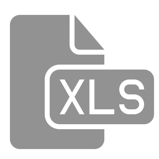 Document, Xls, Icon
