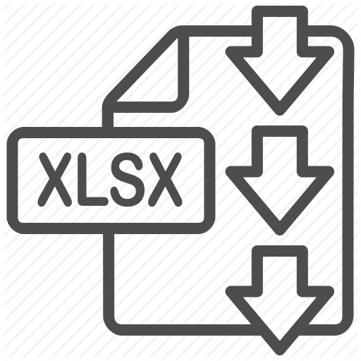 Document, Download, Excel, File, Xlsx Icon