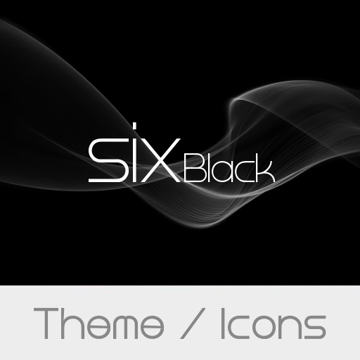 Six Black Theme With Package Of Icon For Xperia