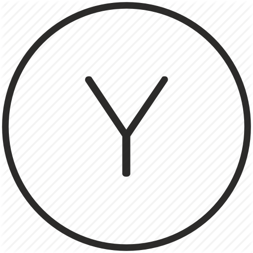 Key, Keyboard, Letter, Round, Y Icon