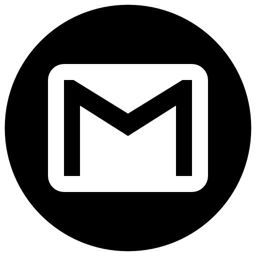 Gmail Icon Free Of Address Book Providers In Black White Icons