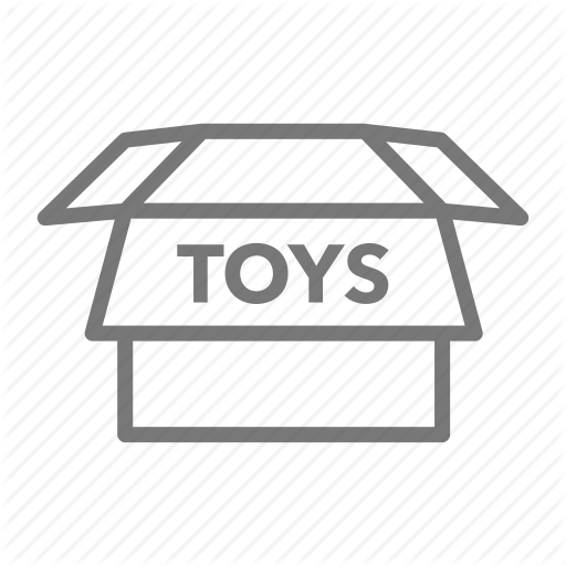 Box, Garage Sale, Rummage, Toys, Yard Sale Icon