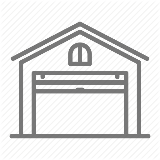 Door, Garage, House, Open Icon