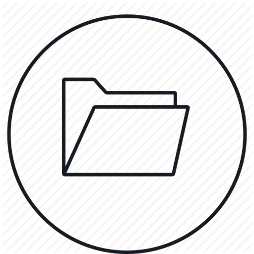 Folder, Open, Yellow Icon