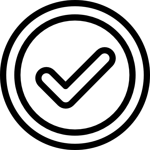 Yes Button Circular Outline Icons Free Download