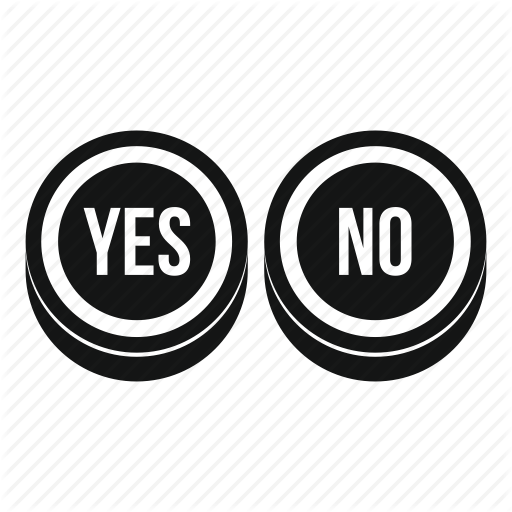 Buttons, Delete, No, Selection, Sign, Wrong, Yes Icon