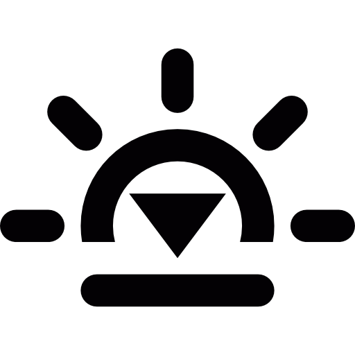 Sunset Hour Symbols Icons Free Download