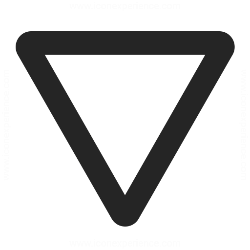 Sign Yield Icon Iconexperience