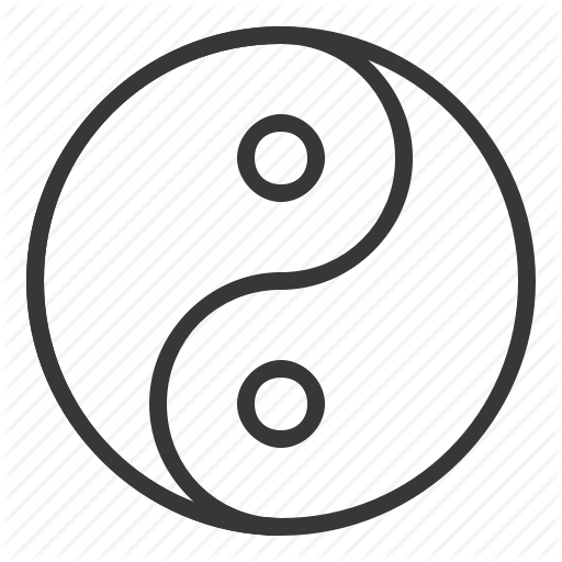 Chinese, Lunar, New, Year, Yin Yang Icon