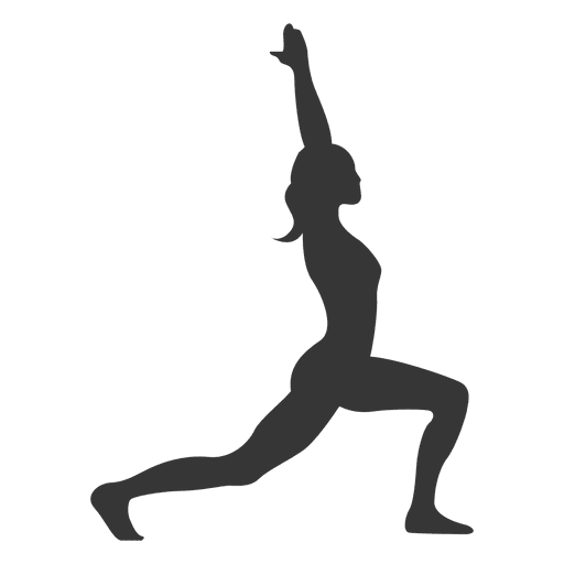 Girl Yoga Practice Silhouette