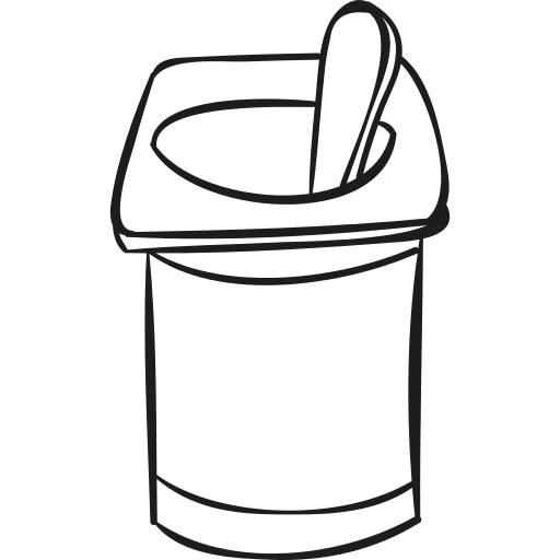 Yogurt With Spoon Png Icon
