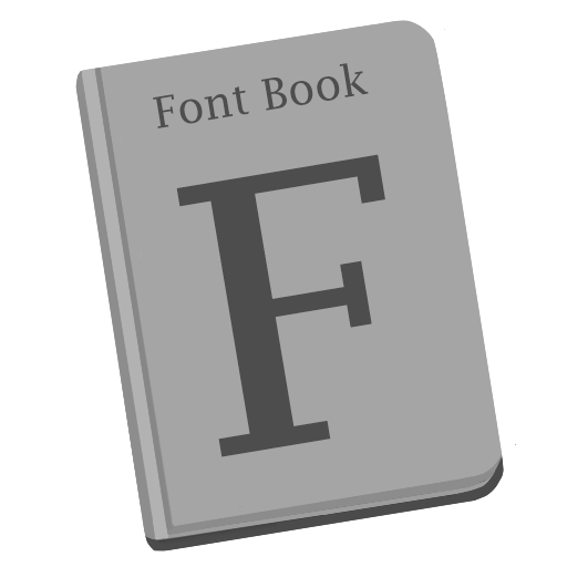 Font Book Icon Yosemite Flat Iconset Dtafalonso