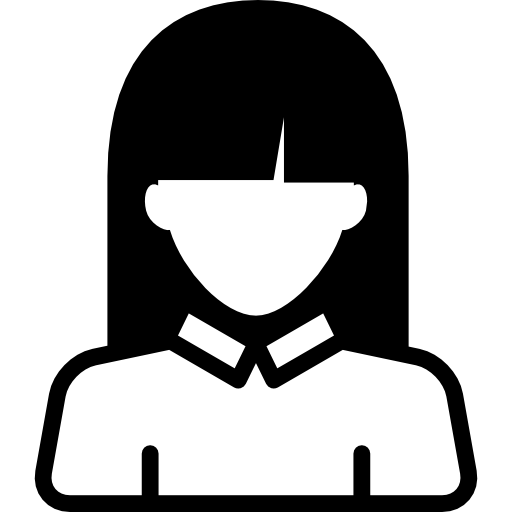 Female Young User Close Up Icons Free Download