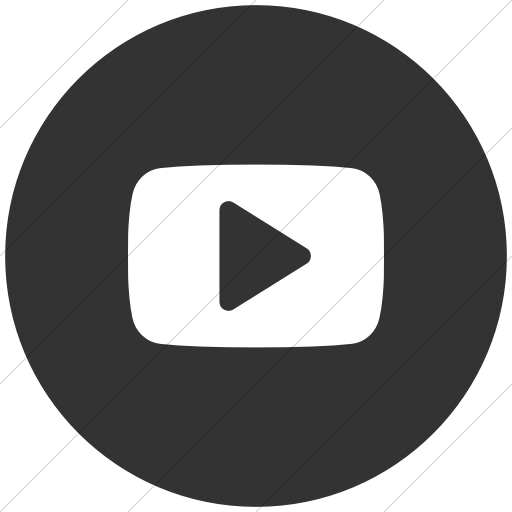 Flat Circle White On Dark Gray Bootstrap Font Awesome