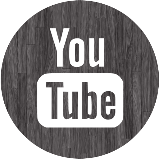 Black Wood Youtube Icon