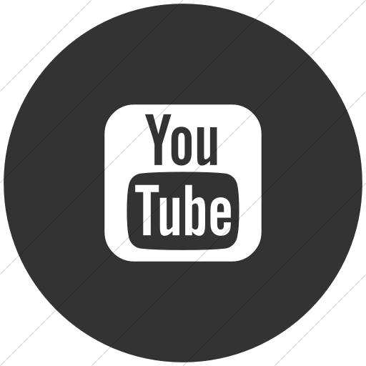 Flat Circle White On Dark Gray Bootstrap Font Awesome