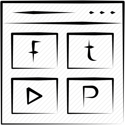 Facebook, Like, Page, Pintrest, Profile, Twetter, Youtube Icon