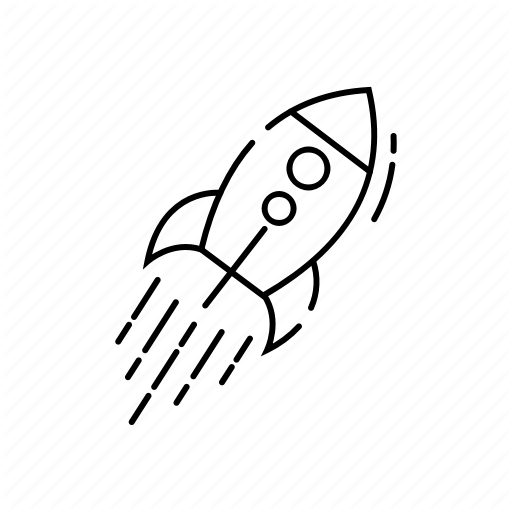 Launch, New, Project, Rocket, Spaceship, Startup, Web Marketing Icon