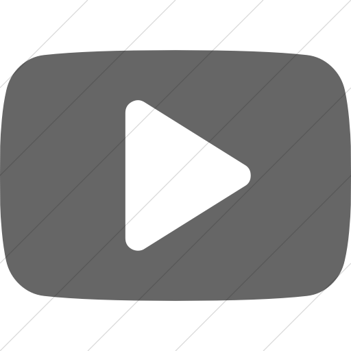 Simple Gray Bootstrap Font Awesome Brands Youtube Play Icon